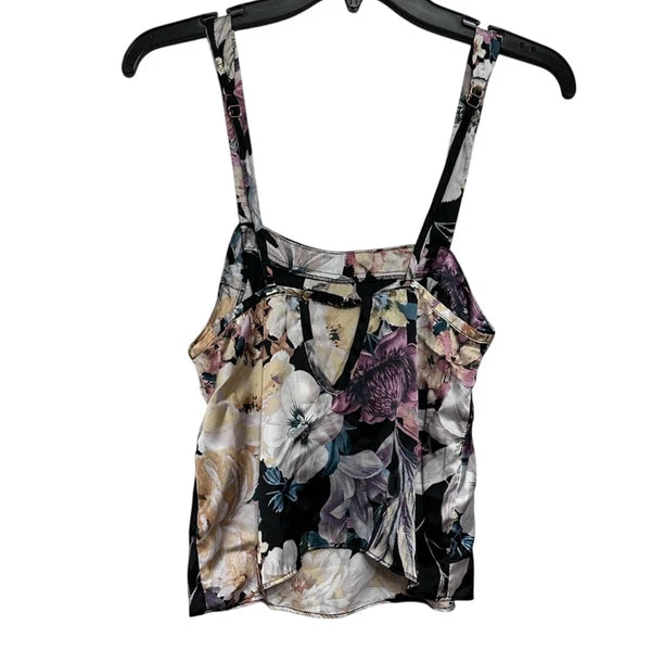 Midnight Laundry Sleepwear Set Sleeveless Top Pull On Pants Floral Multicolor XS