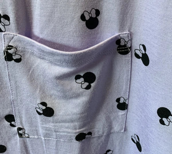 Disney Pajamas Set for women’s Purple Size L
