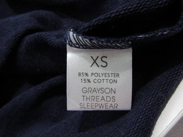 Grayson Threads Women's Pajama Set Blue Size XS