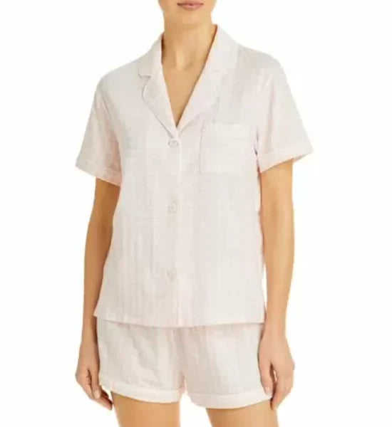 Aqua Pink Printed Pajama Set EB1512 Women's Size Large