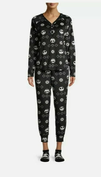 Disney Nightmare Before Christmas 3pc Pajama Set Pants/Shirt/Socks M NWT