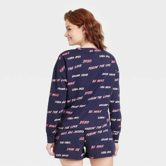 Grayson Threads Women's Pajama Set Blue Size XS