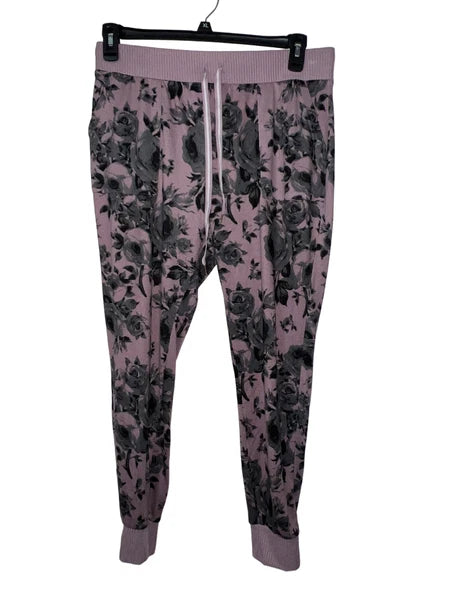 Honeydew Lounge Set Pants Long Sleeve Shirt Purple Floral Size Large