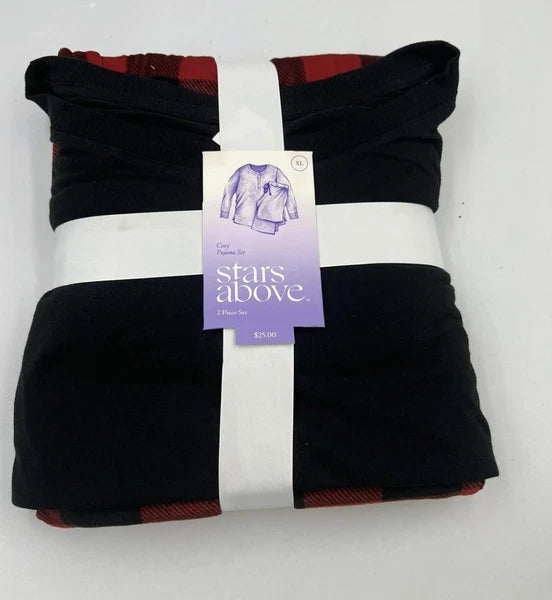 NWT Red & Black Buffalo Plaid Pajamas Set, Size XL