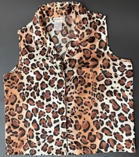 Two Piece Secret Treasures Leopard Decorated Sleepware. Size M