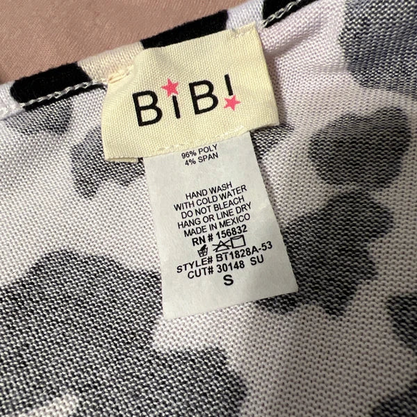 NWOT Bibi Pink & Blue Leopard Super Soft Pajama Shorts & Top Set Size Small