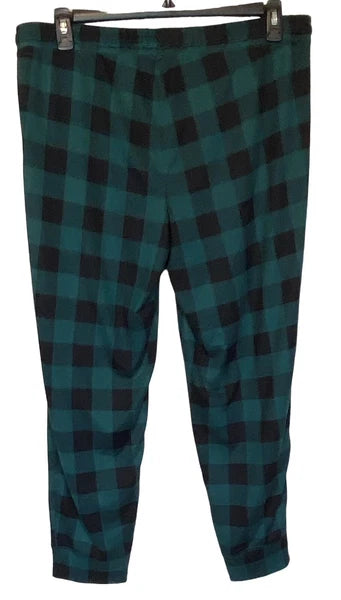 Jenni Women's Crewneck Long Sleeve Pajama Set June Bug Buffalo Check XL