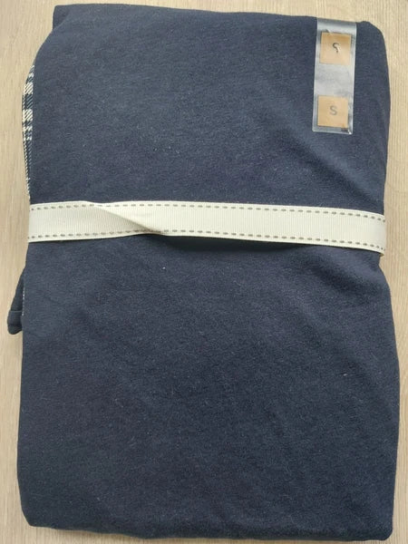 M&S Ladies Pyjama Set Size 8-10 Navy  Full Length Long Sleeve New