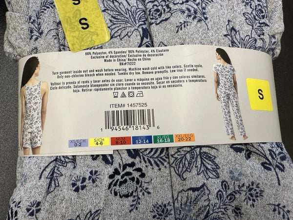LUCKY BRAND Tee, Tank, Short and Pajama Set (4PIECES) Small NEW