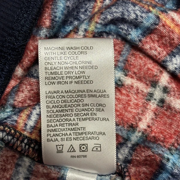 Nautica Women's Fleece Printed 2 Piece Pajama Set Red Multi Size XXL